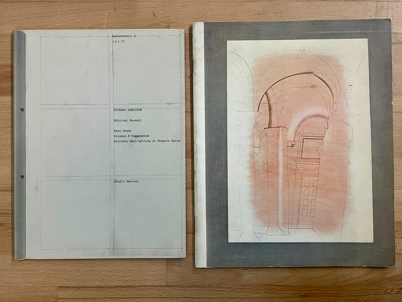 BEN NICHOLSON E RICHARD HAMILTON - Lotto unico di 2 rari cataloghi