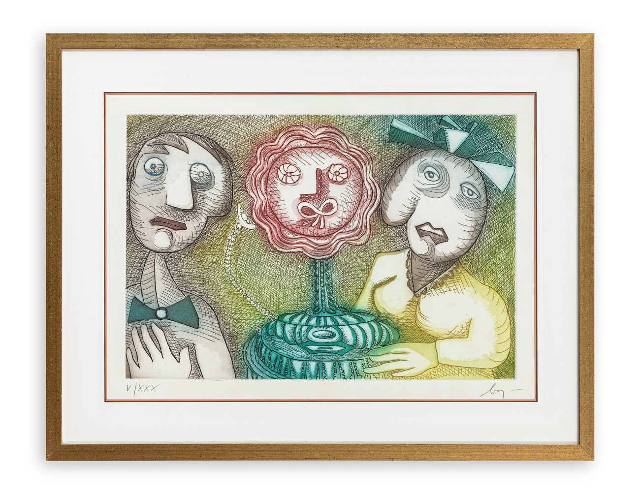 ENRICO BAJ (1924-2003) - Gruppo di famiglia, 1981