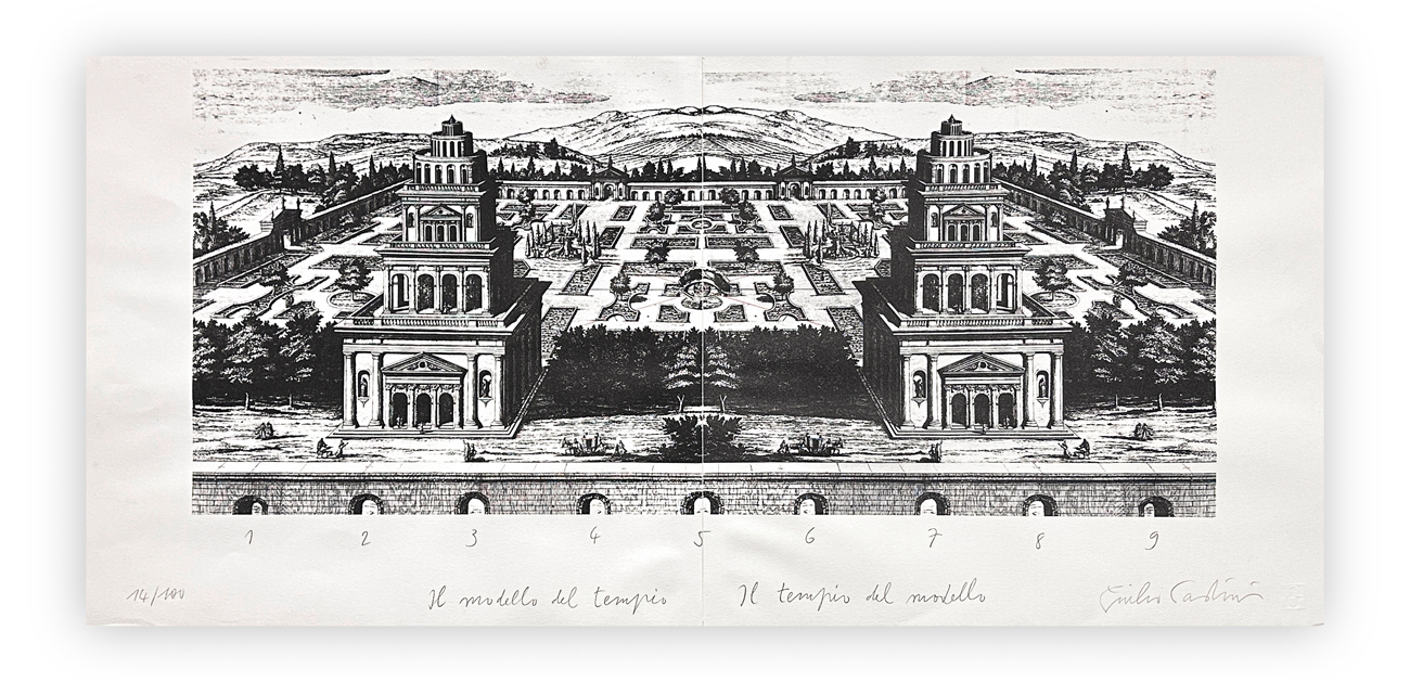 GIULIO PAOLINI (1940) - Il modello del tempio / il tempio del modello, 1986