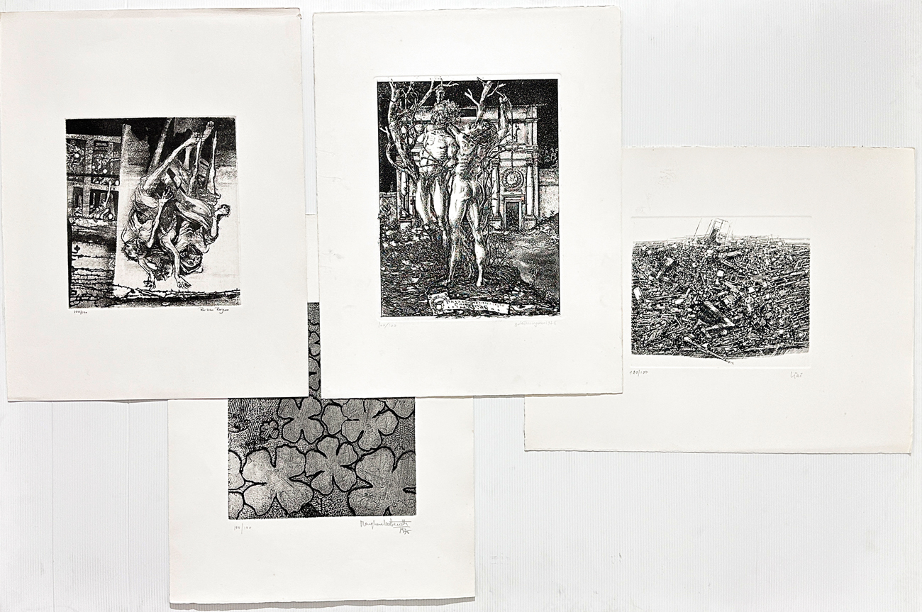 AUTORI VARI (CIAI, BENETTI, VIGANÒ E VAN ROSSEM) - Lotto unico di 4 opere