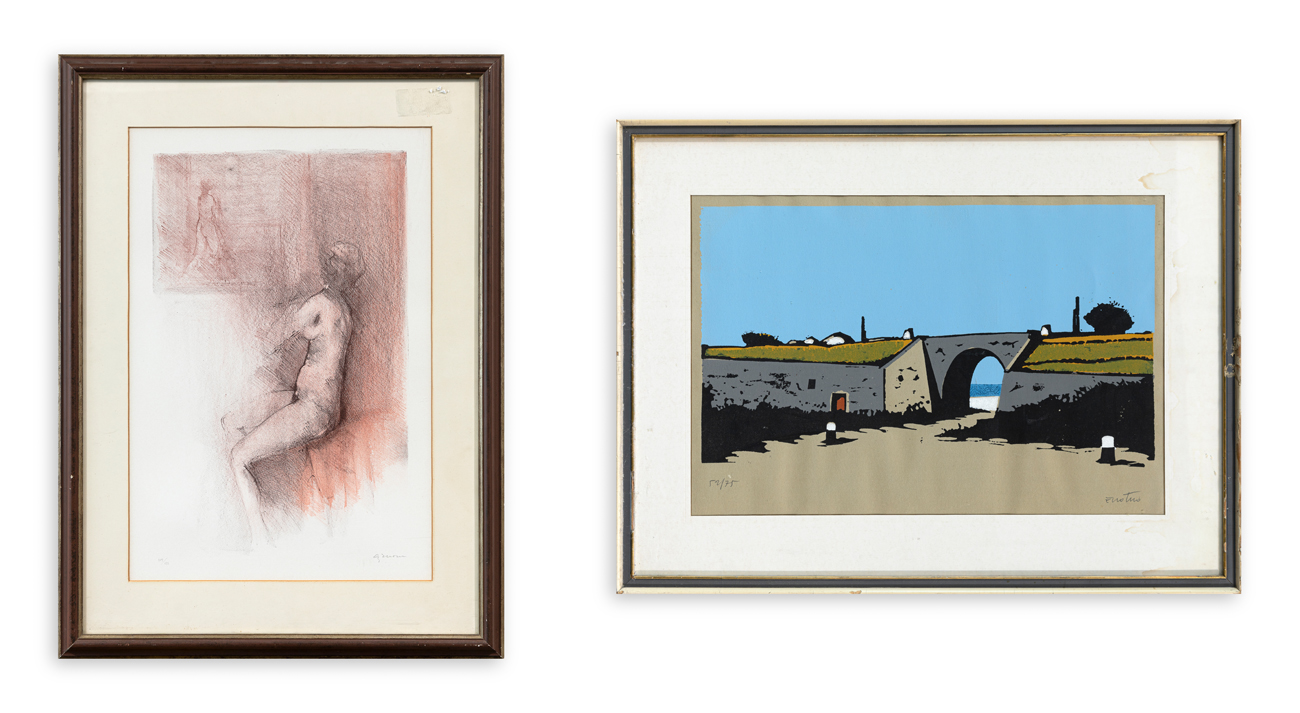 AUTORI VARI (ENOTRIO E AJMONE) - Lotto unico di 2 opere grafiche