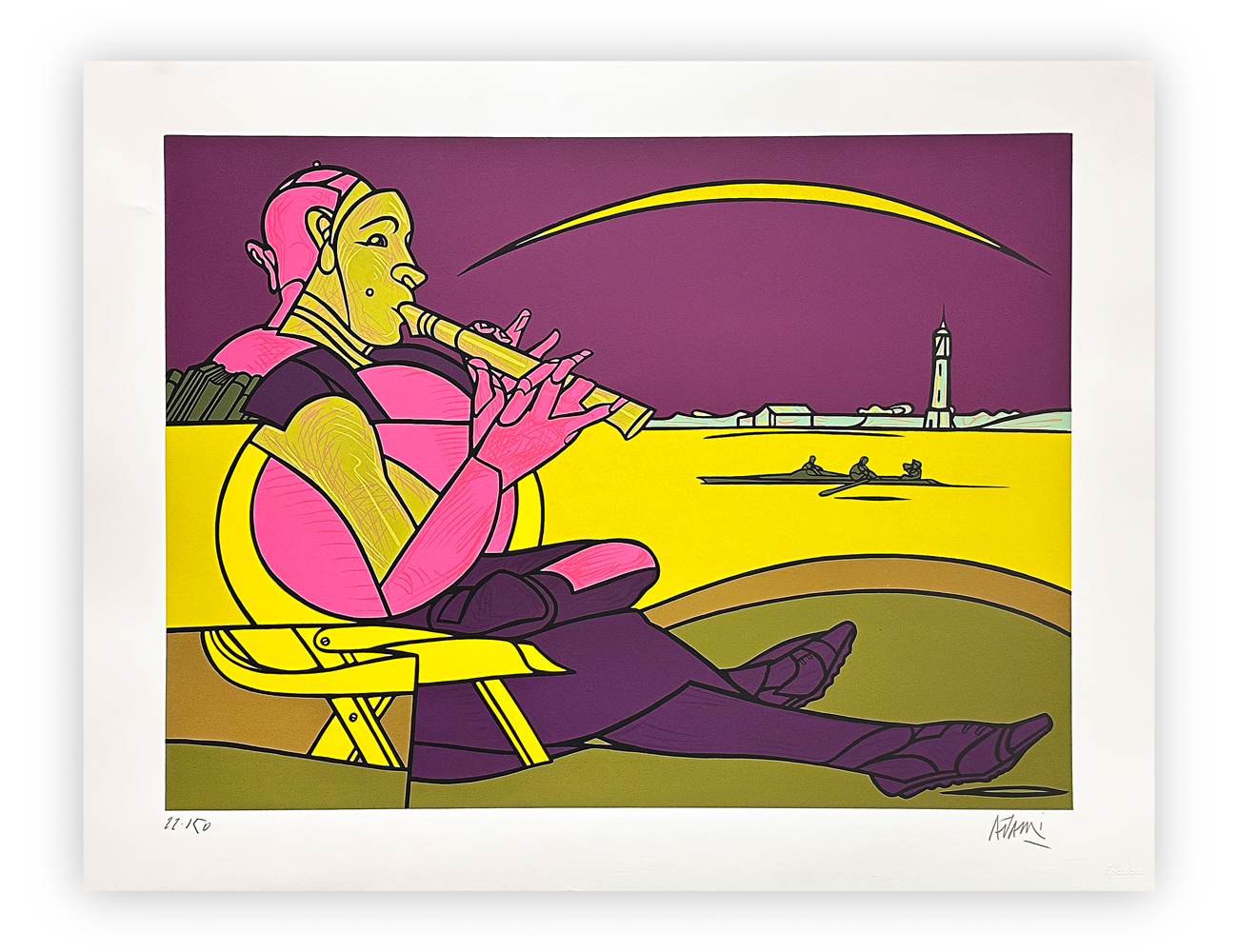 VALERIO ADAMI (1935) - Senza Titolo