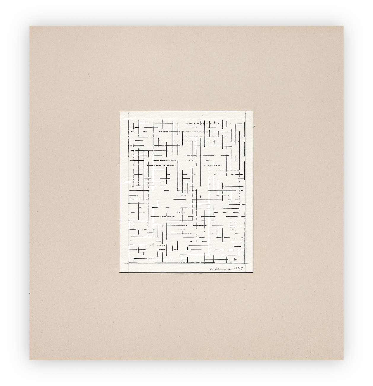 DADAMAINO (1930-2004) - L'Incoscio razionale, 1975