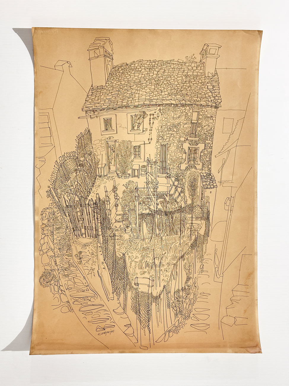 ALBERTO LONGONI (1921-1991) - Senza Titolo, 1957