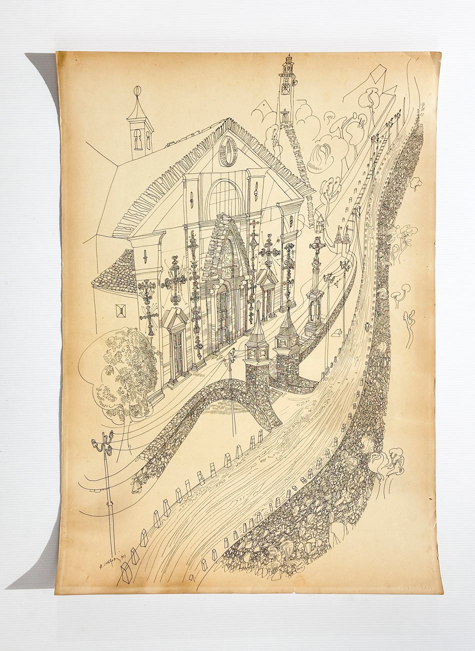 ALBERTO LONGONI (1921-1991) - Senza Titolo, 1957