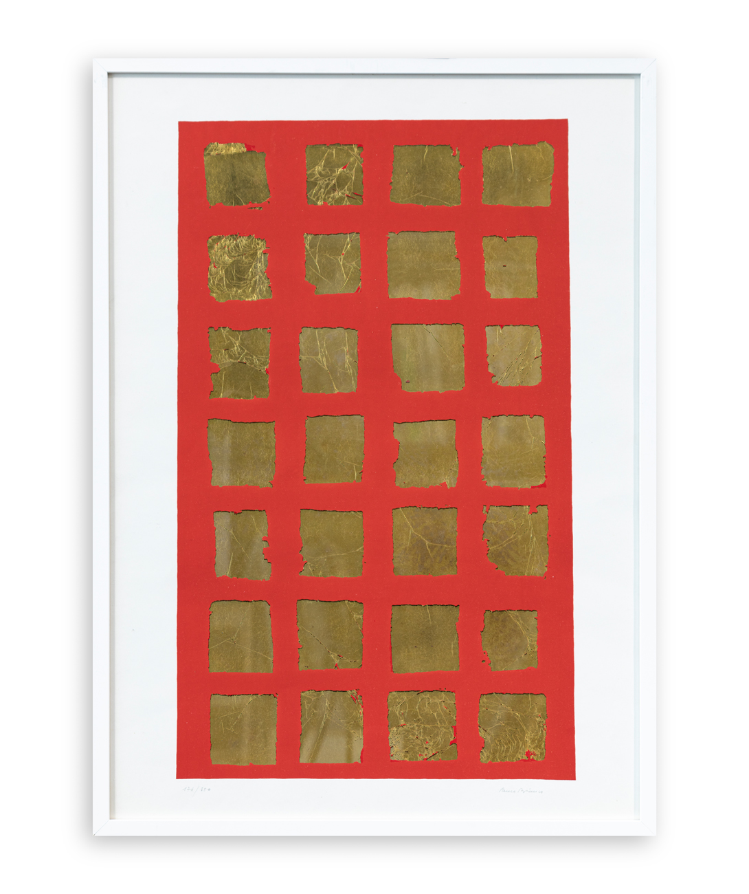 REMO BIANCO (1922-1988) - Tableau d'oré, 1975 circa