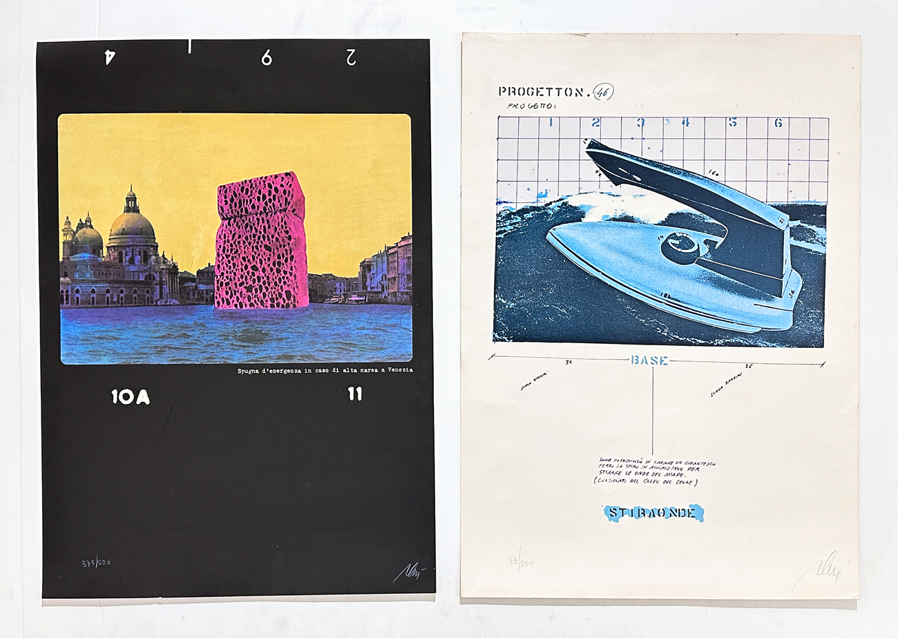 FABRIZIO PLESSI (1940) - Lotto unico composto da 2 litografie