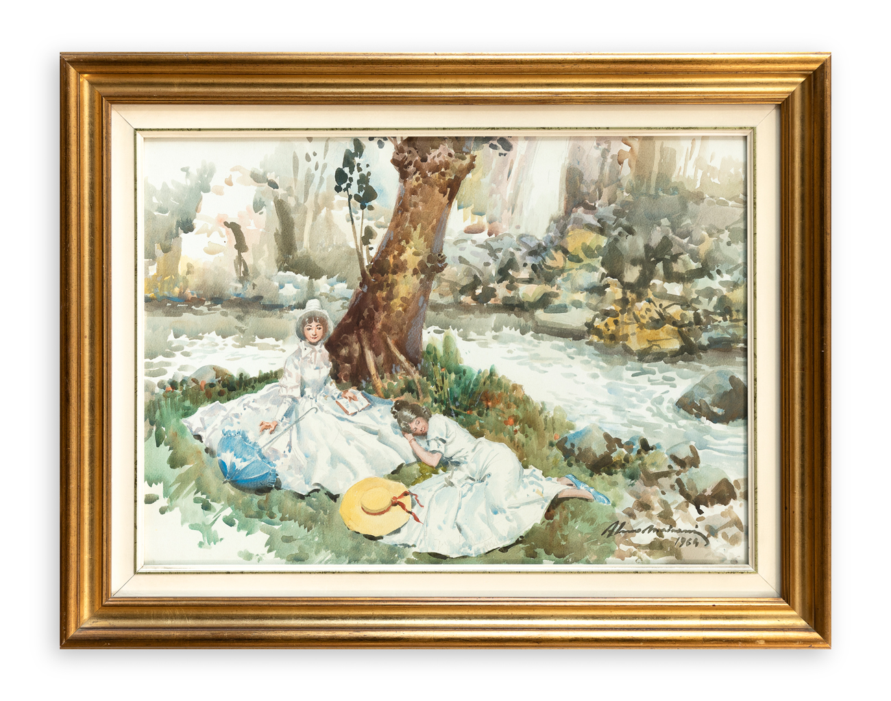 ALVARO MAIRANI (1913-1997) - Sul torrente, 1964