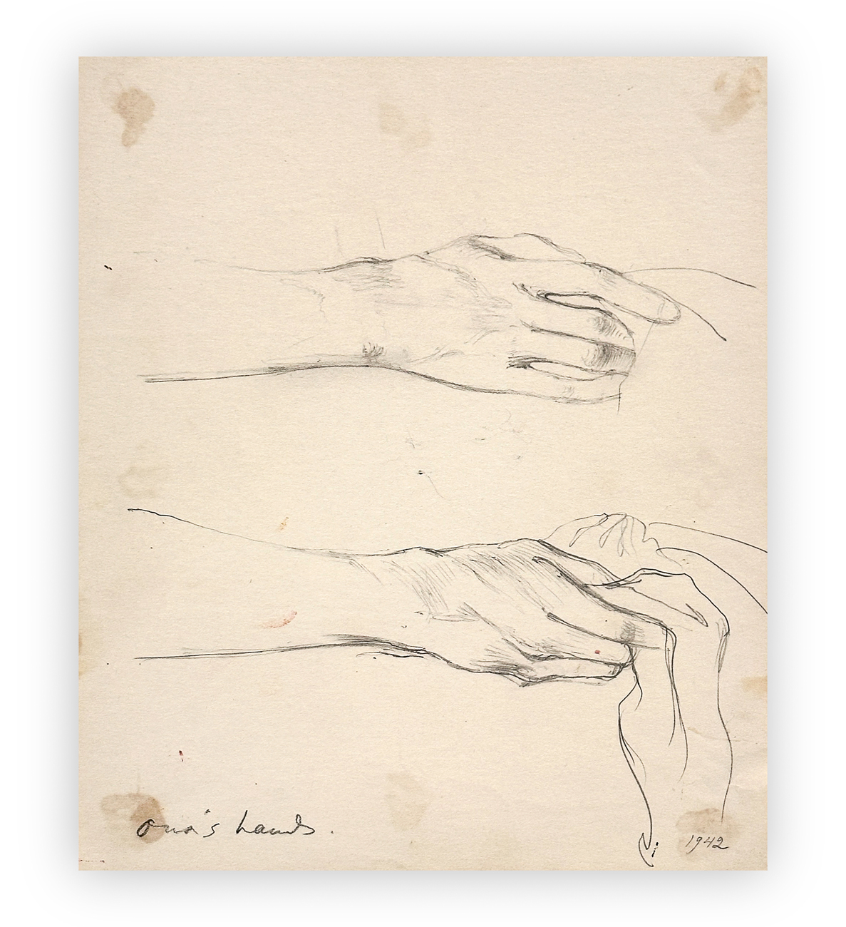 EUGÈNE BERMAN (1899-1972) - Ana's hands, 1942