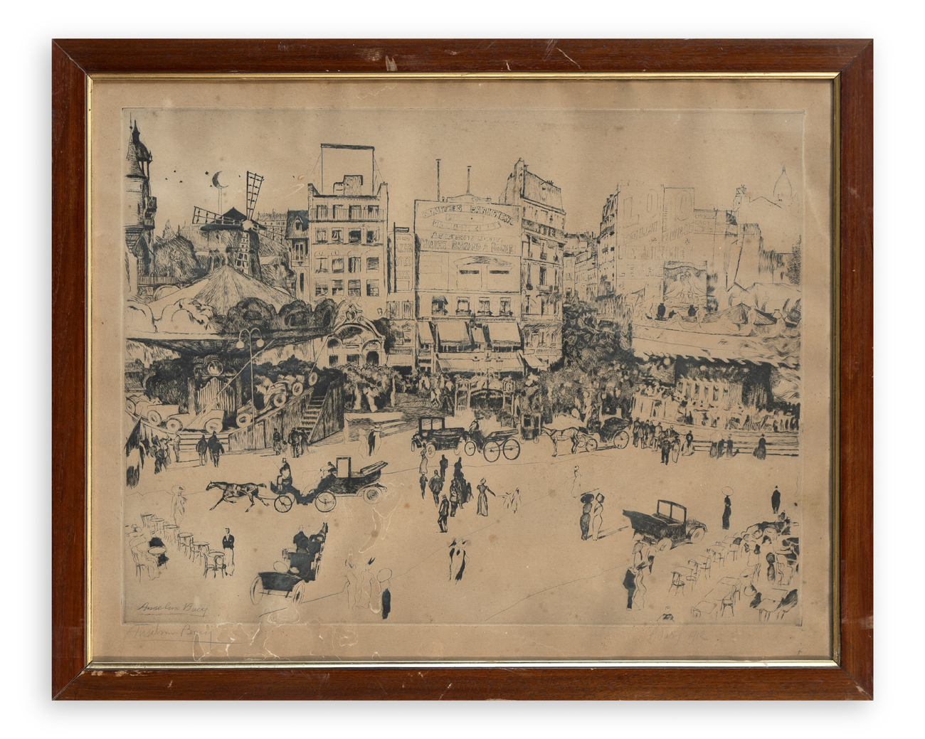 ANSELMO BUCCI (1887-1955) - 14 juillet Plache blanche