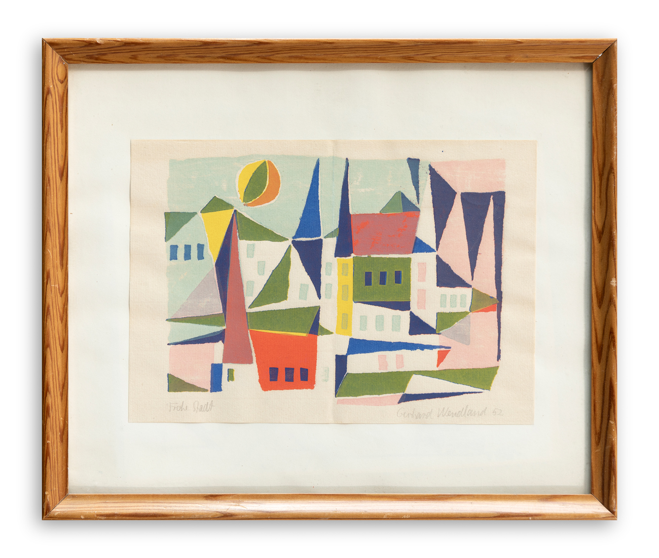 GERHARD WENDLAND (1910-1986) - Frohe Stadt, 1952