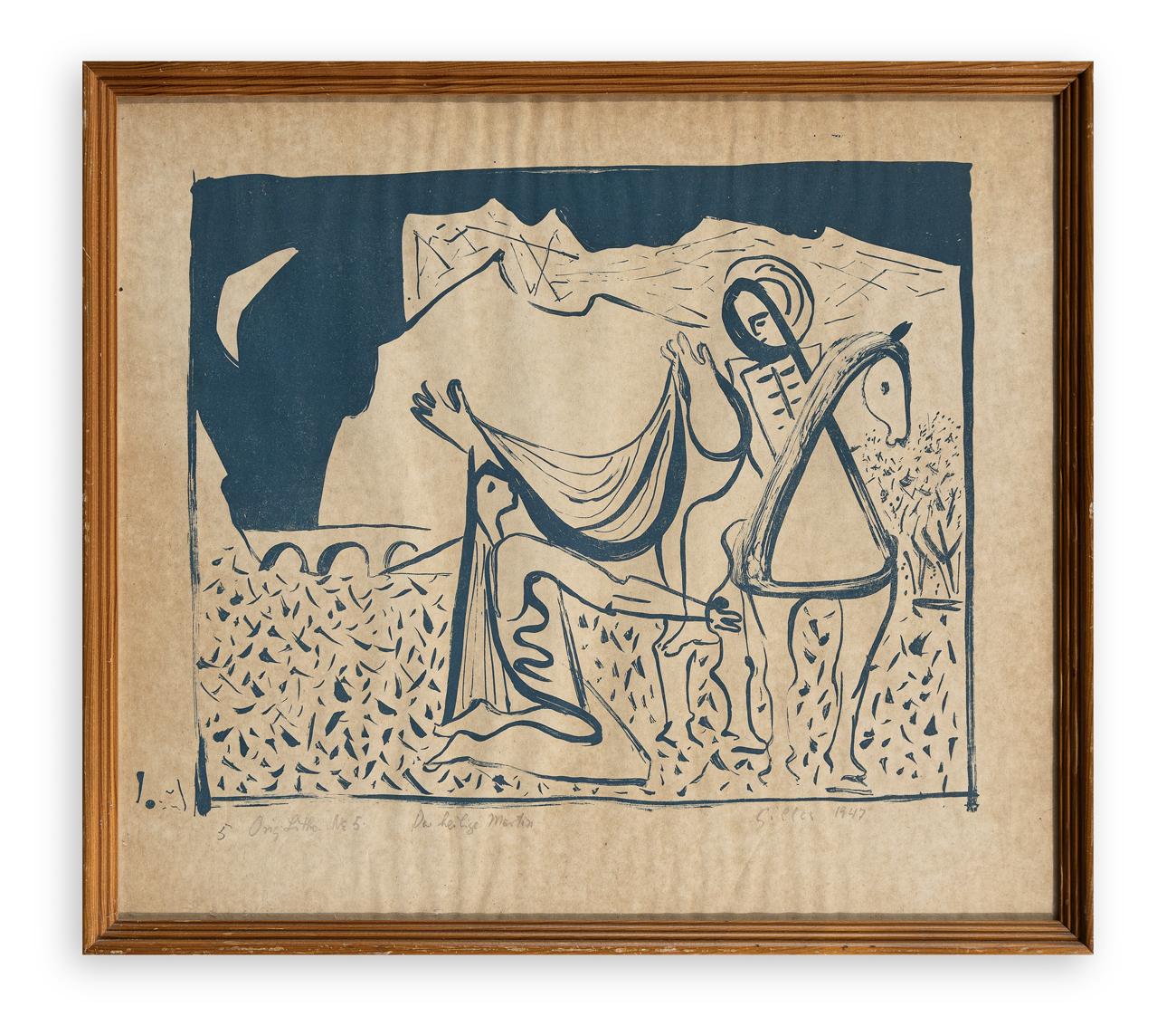WERNER GILLES (1894-1961) - Der heilige martin, 1947