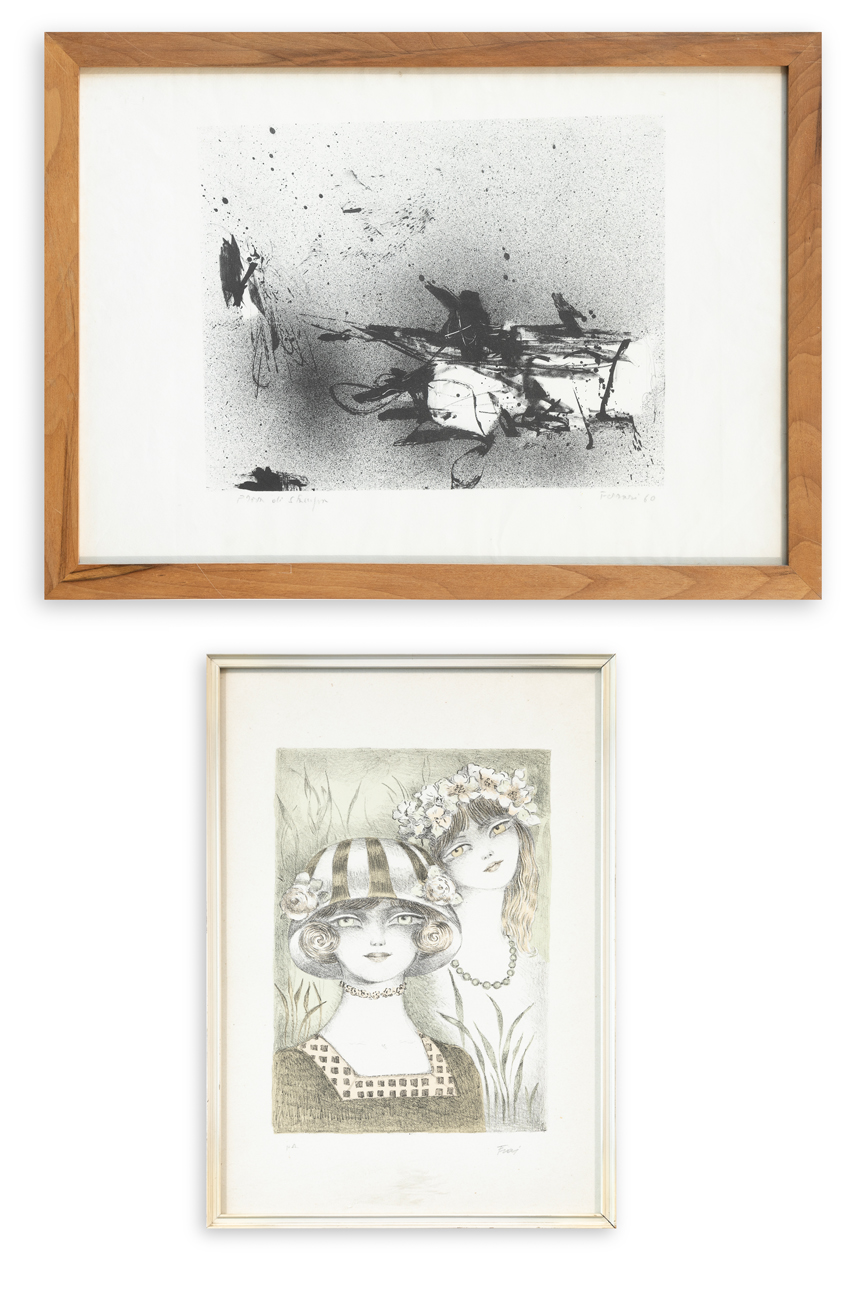 AUTORI VARI (FRAI E FERRARI) - Lotto unico di 2 litografie