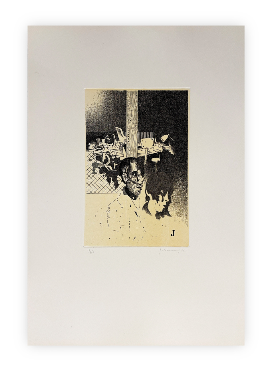 GIANFRANCO FERRONI (1927-2001) - Cognizione della tortura II, 1966