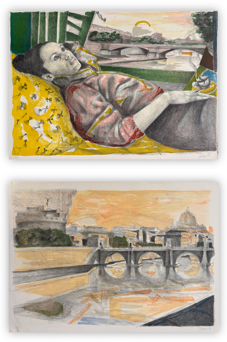 UGO ATTARDI (1923-2006) - Lotto unico composto da 2 opere grafiche