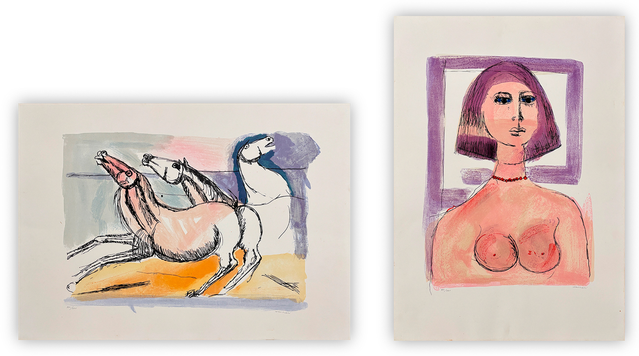 BRUNO CASSINARI (1912-1992) - Lotto unico di 2 opere