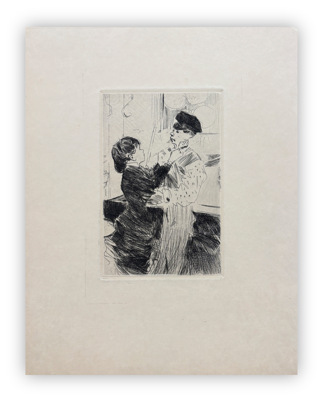 JEAN-LOUIS FORAIN (1852-1931) - Il nodo della cravatta