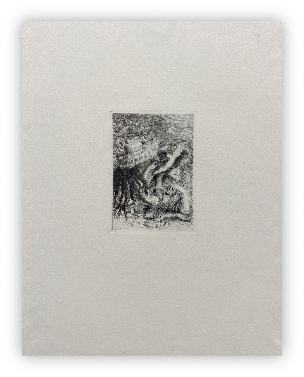 PIERRE AUGUSTE RENOIR (1841-1919) - Le chapeau épinglé