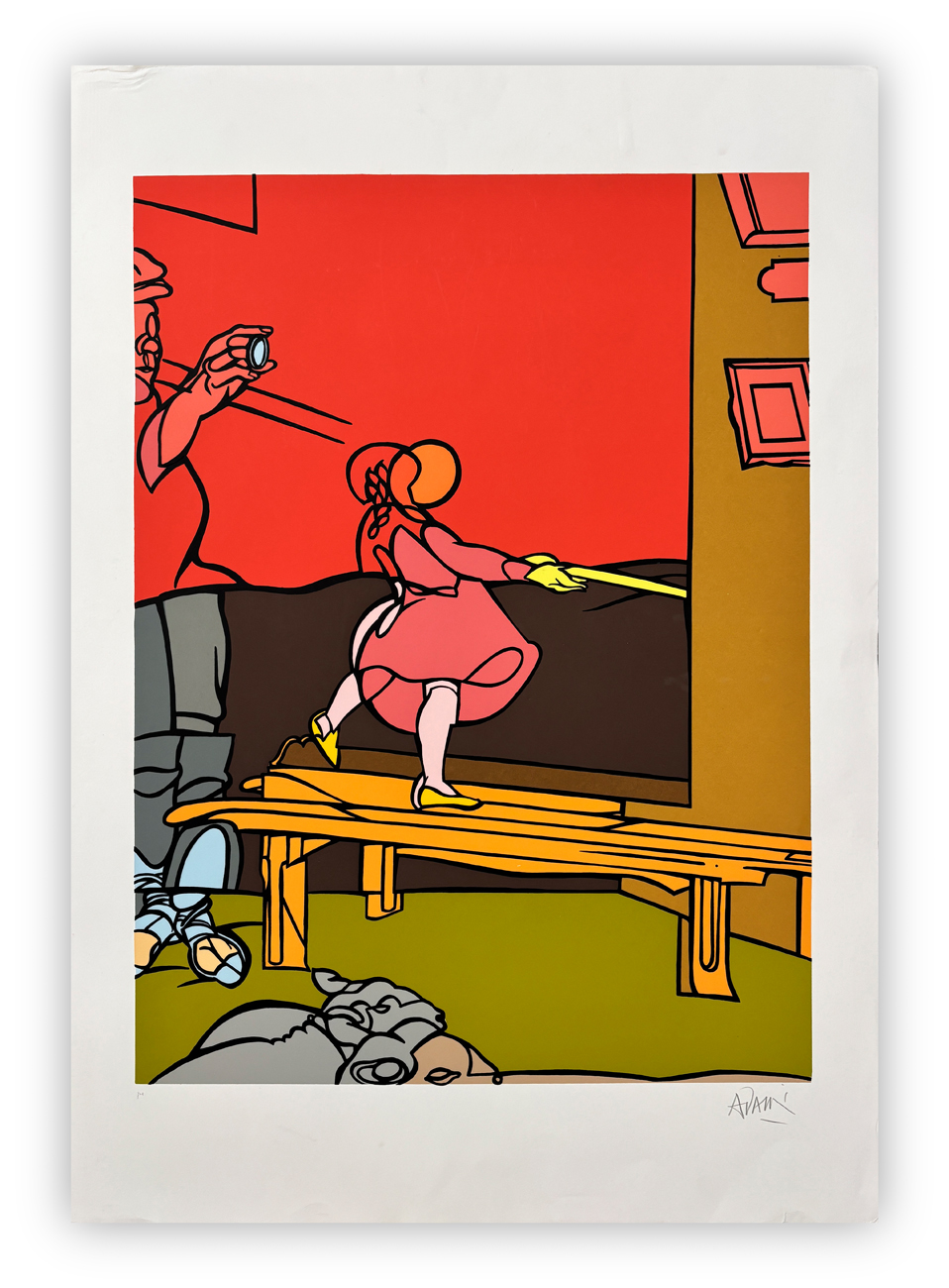 VALERIO ADAMI (1935) - Senza Titolo