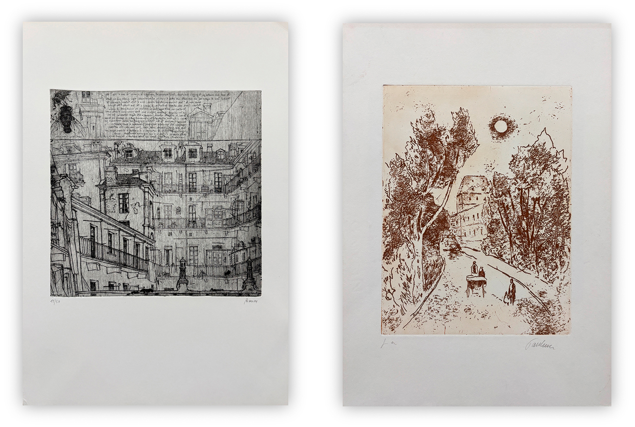 AUTORI VARI (RENZO BIASION E ENRICO PAULUCCI) - Lotto unico di 2 incisioni