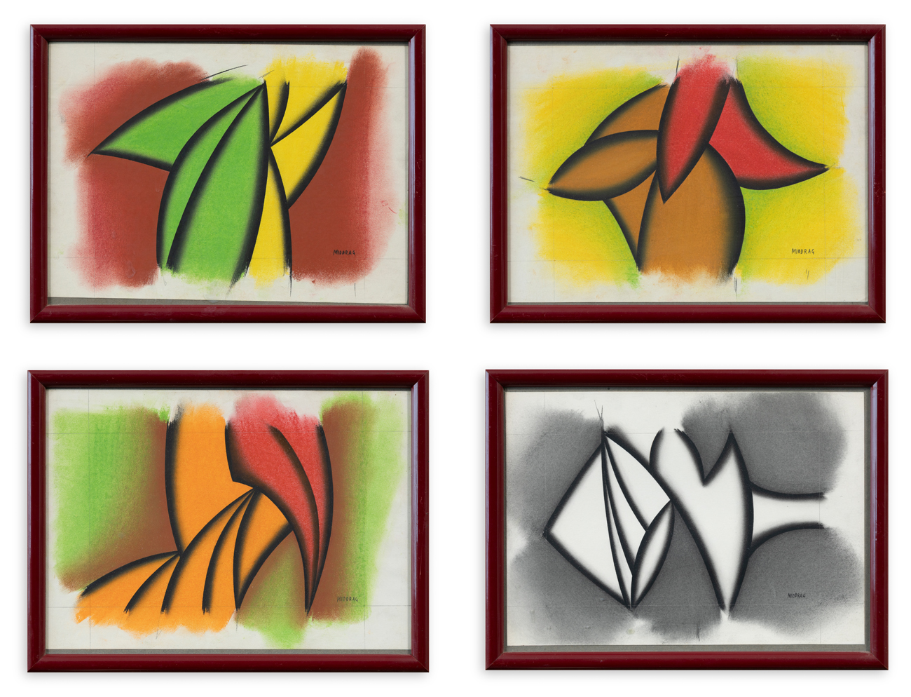 DORDEVIC MIODRAG (1936) - Lotto unico di 4 opere