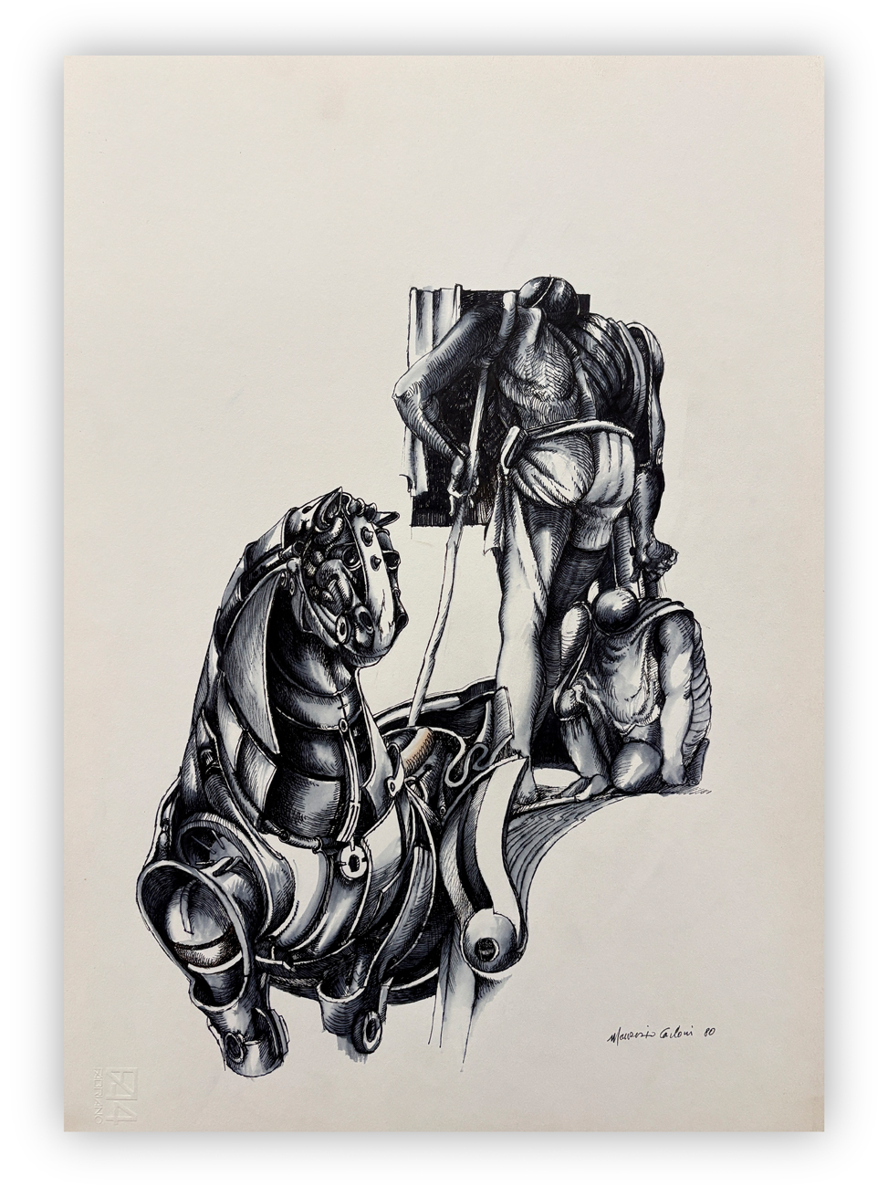 MAURIZIO CARLONI (1941-2001) - Senza Titolo, 1980