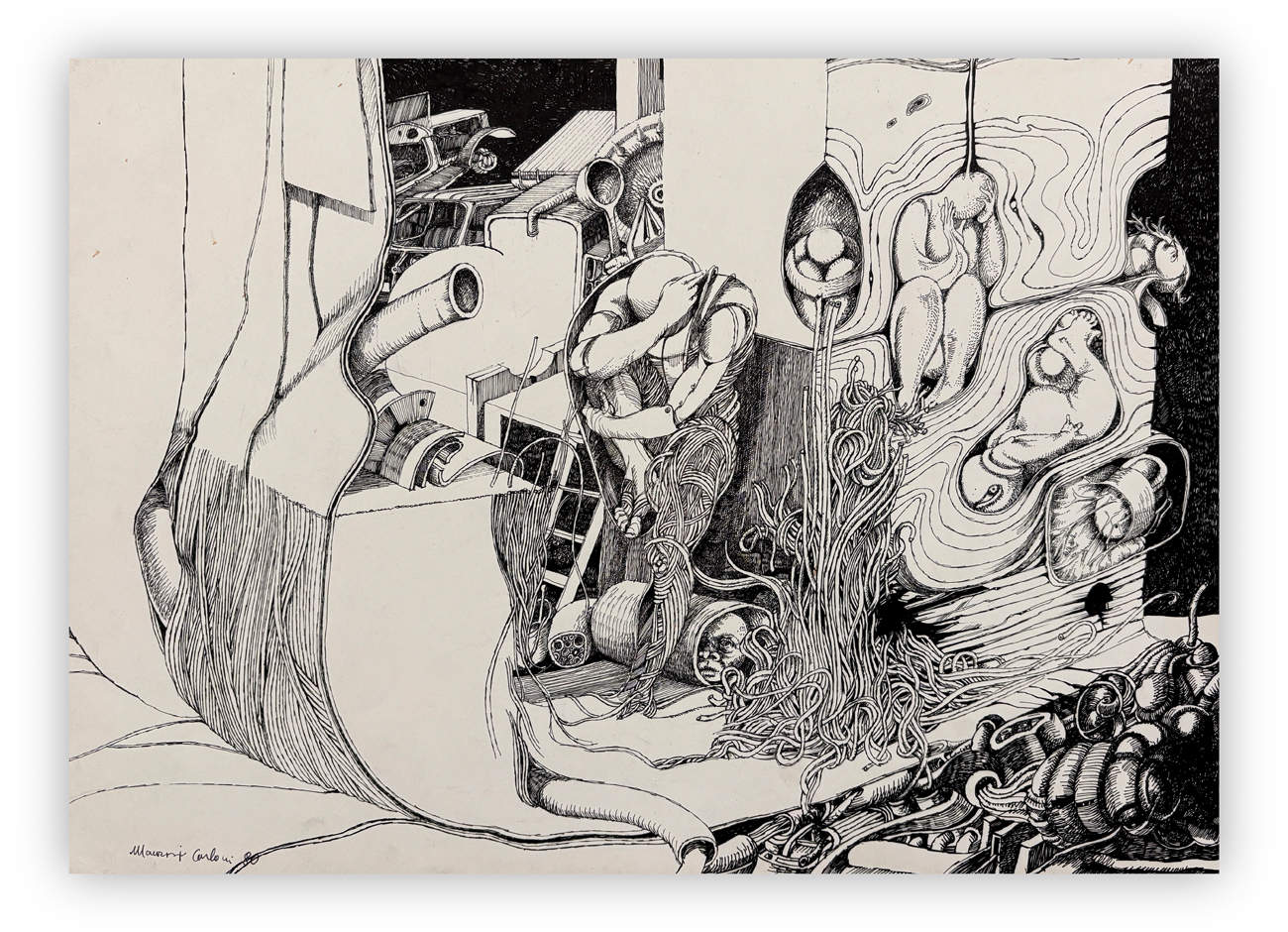 MAURIZIO CARLONI (1941-2001) - Senza Titolo, 1980