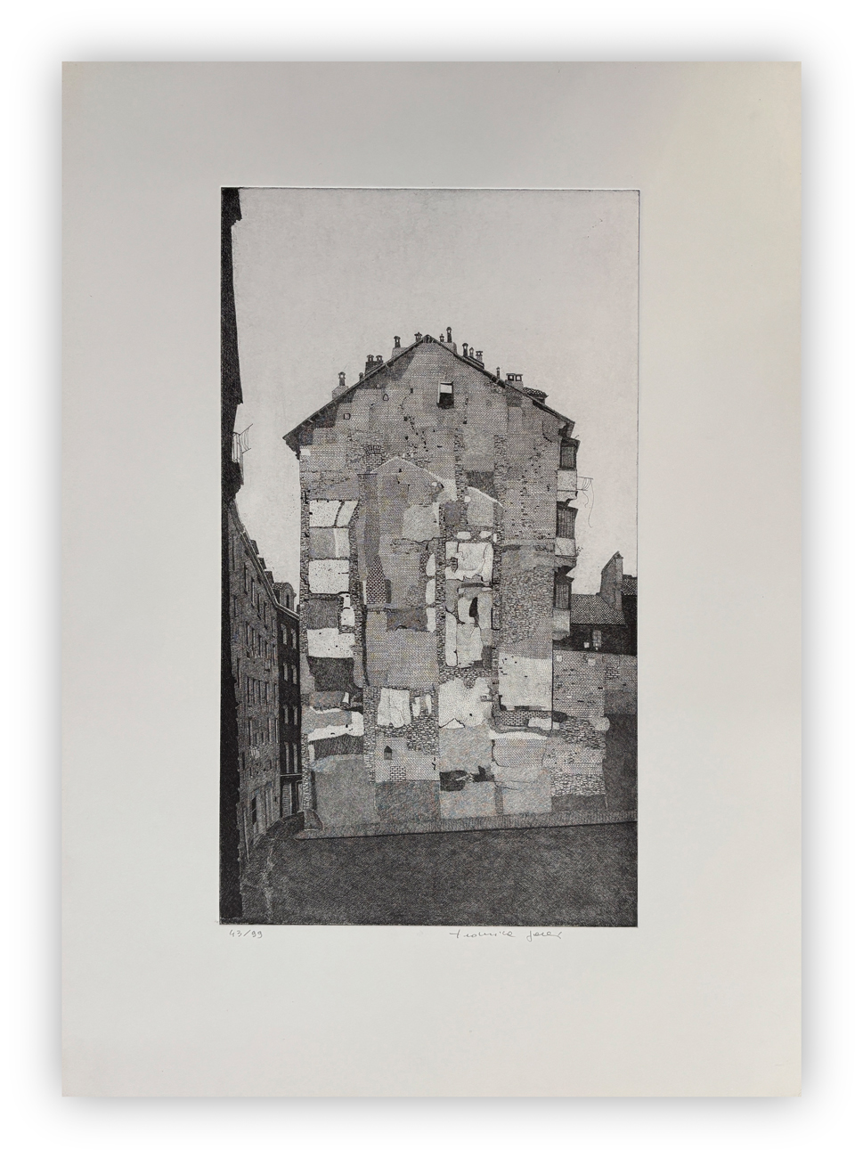 FEDERICA GALLI (1932-2009) - Vecchi muri, 1974