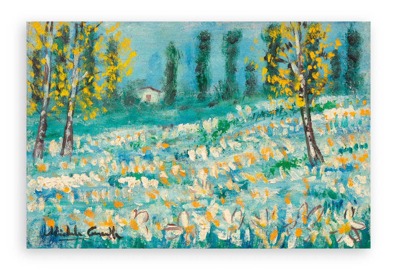 MICHELE CASCELLA (1892-1989) - Campo di lino