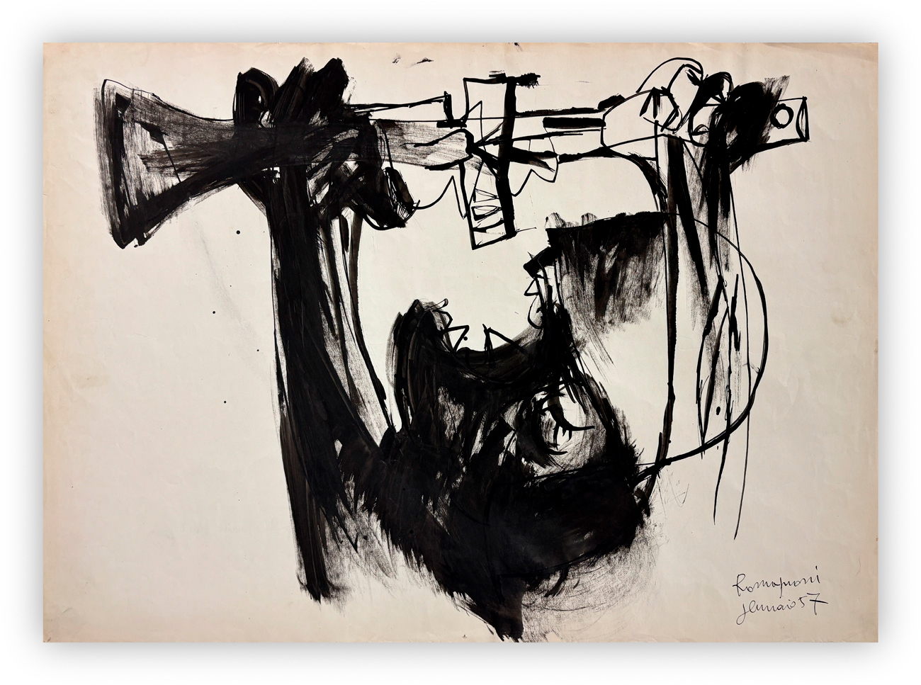 BEPI ROMAGNONI (1930-1964) - Senza Titolo, 1957