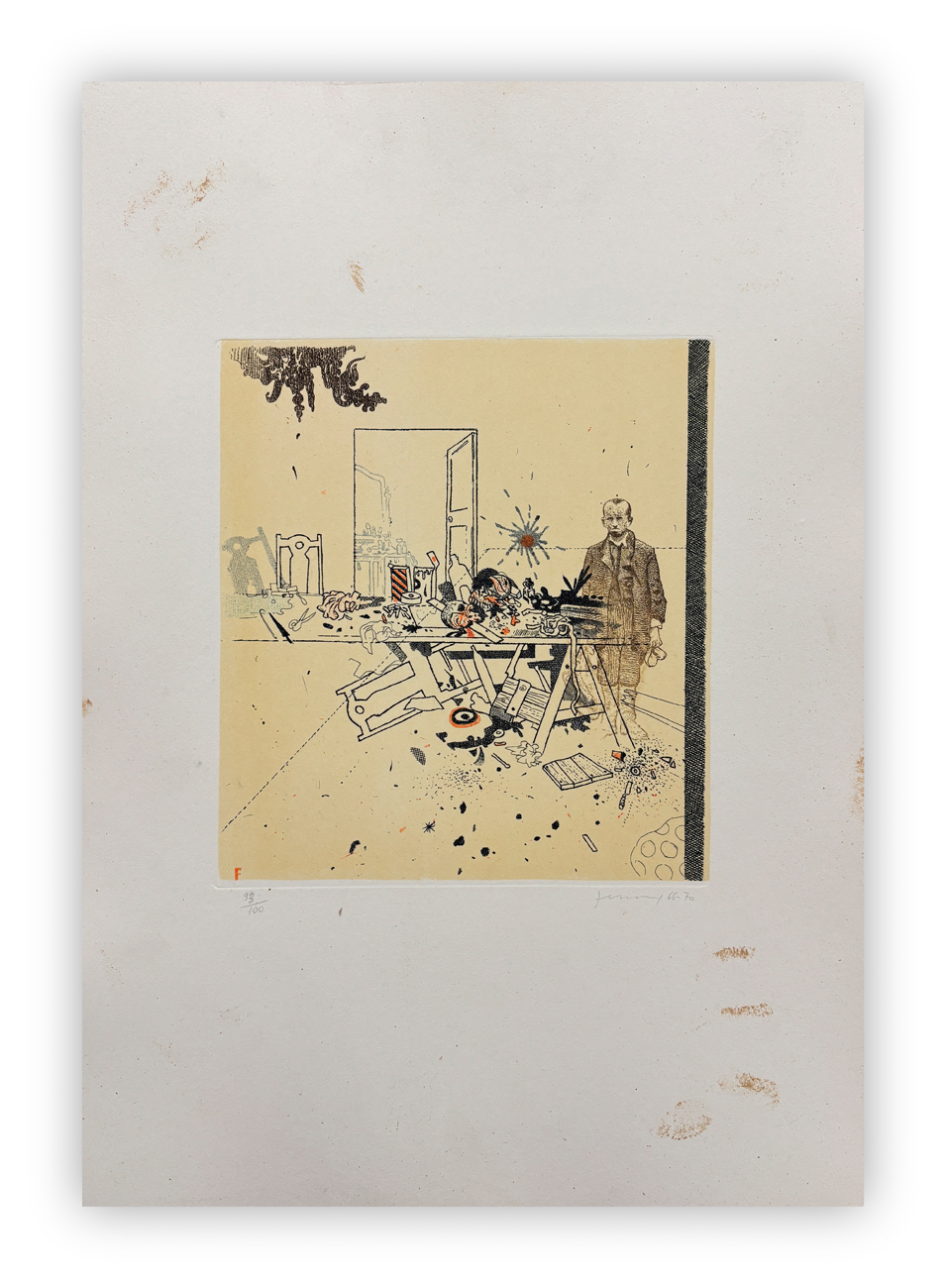 GIANFRANCO FERRONI (1927-2001) - La stanza ritrovata II, 1966-1970