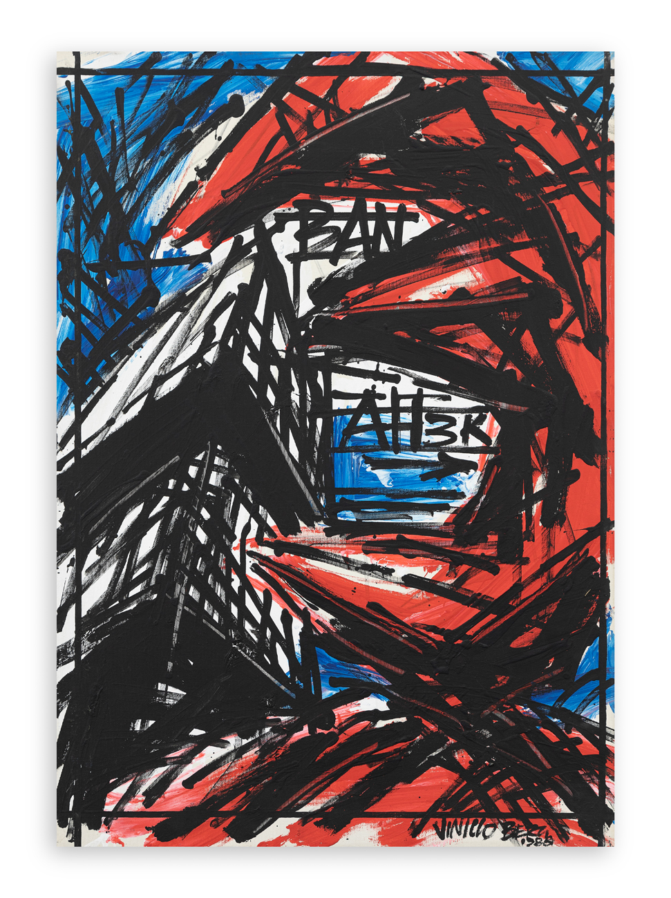 VINICIO BERTI (1921-1991) - Immagine costruttiva antagonista AH, 1986