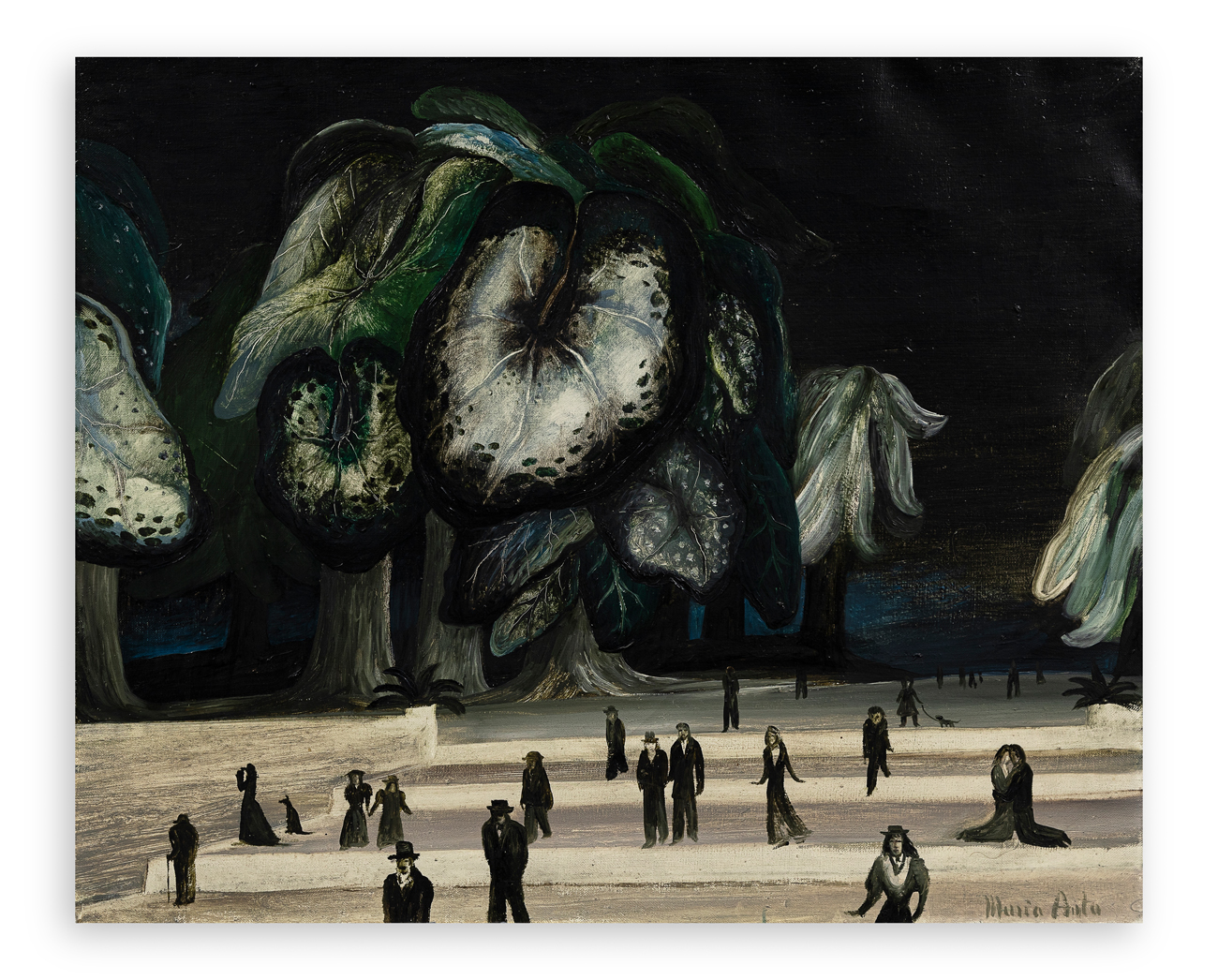 MARIA ANTO (1936-2007) - Alberi verdi, 1973