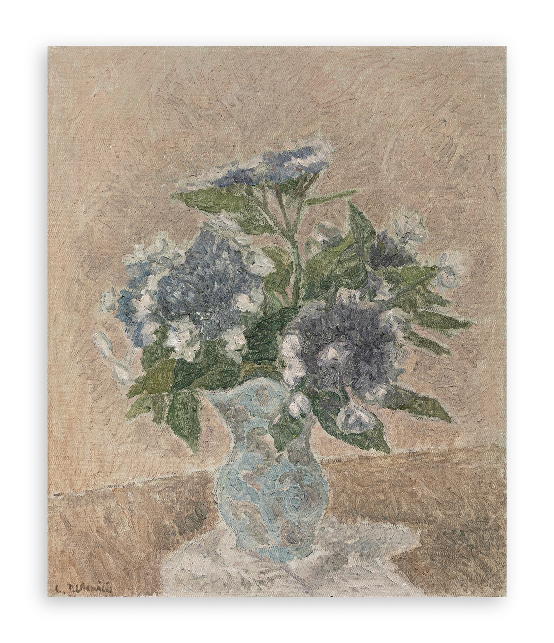 CRISTOFORO DE AMICIS (1902-1987) - Ortensie Giapponesi, 1975