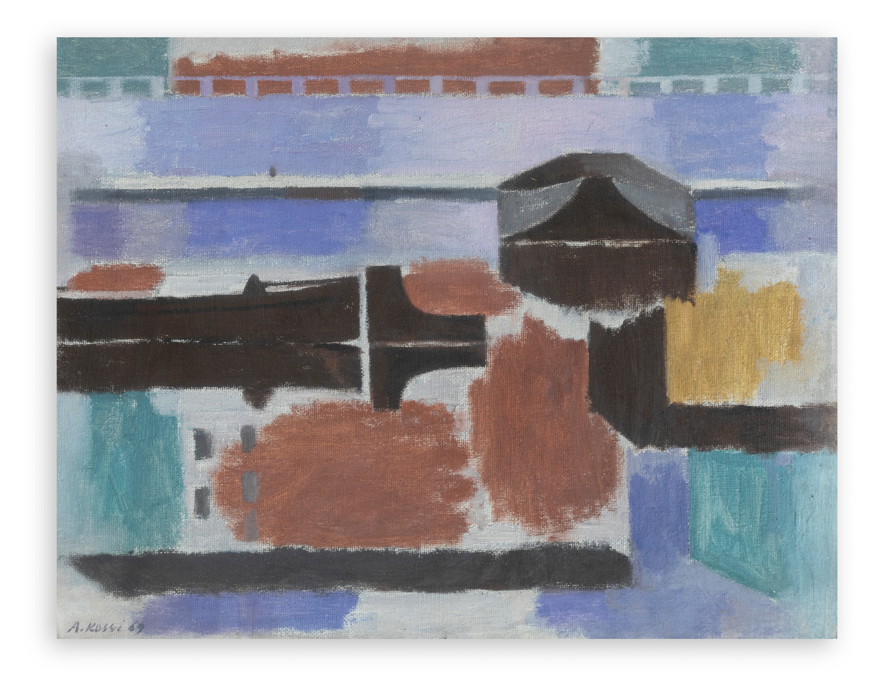 ATTILIO ROSSI (1909-1994) - Motivo della Darsena, 1969