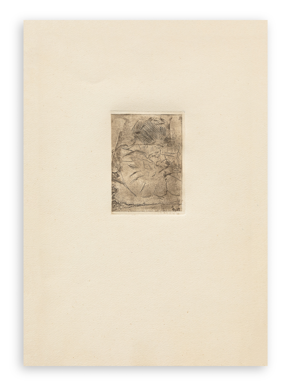 UMBERTO BOCCIONI (1882-1916) - Donna che fuma mentre scrive