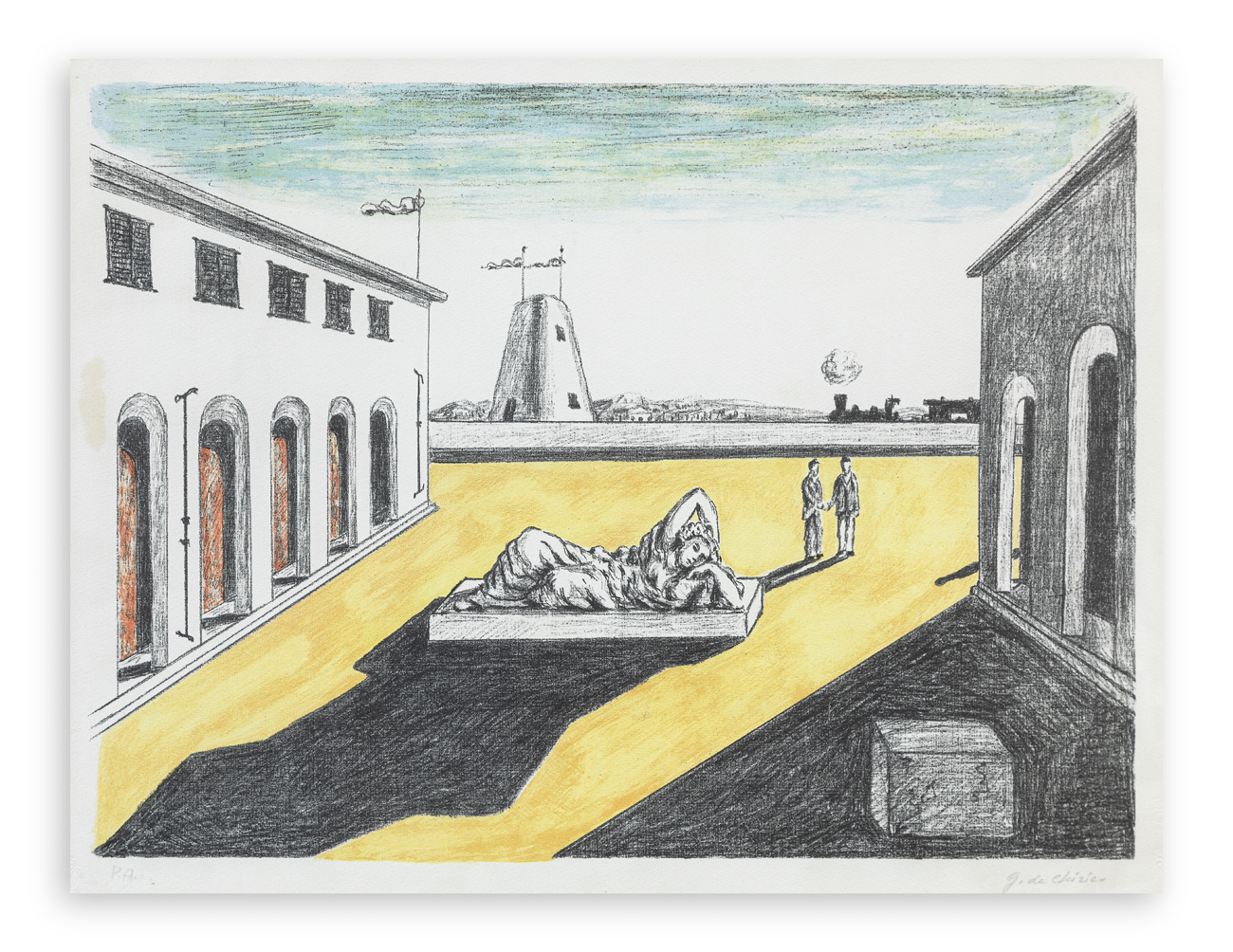 GIORGIO DE CHIRICO (1888-1978)
- Piazza d'Italia, 1969