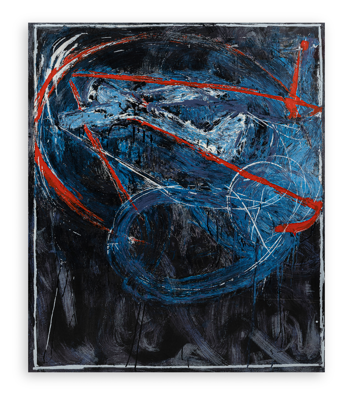 MARIO SCHIFANO (1934-1998) - Navigatore notturno, 1989