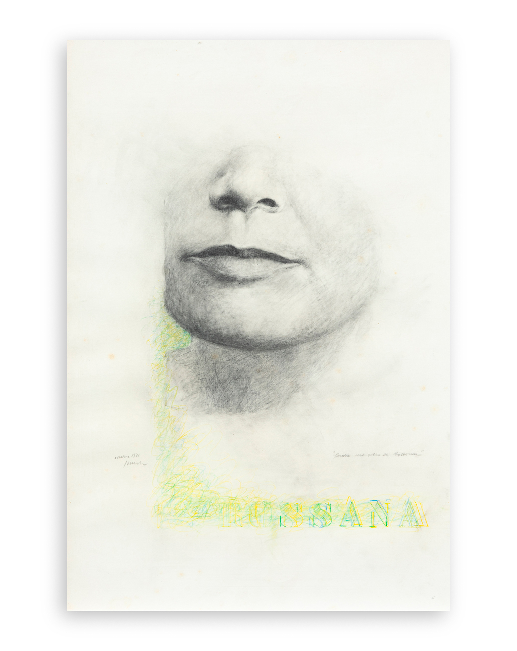 FRANCO SARNARI (1933-2022) - Analisi del volto di Rossana, 1971