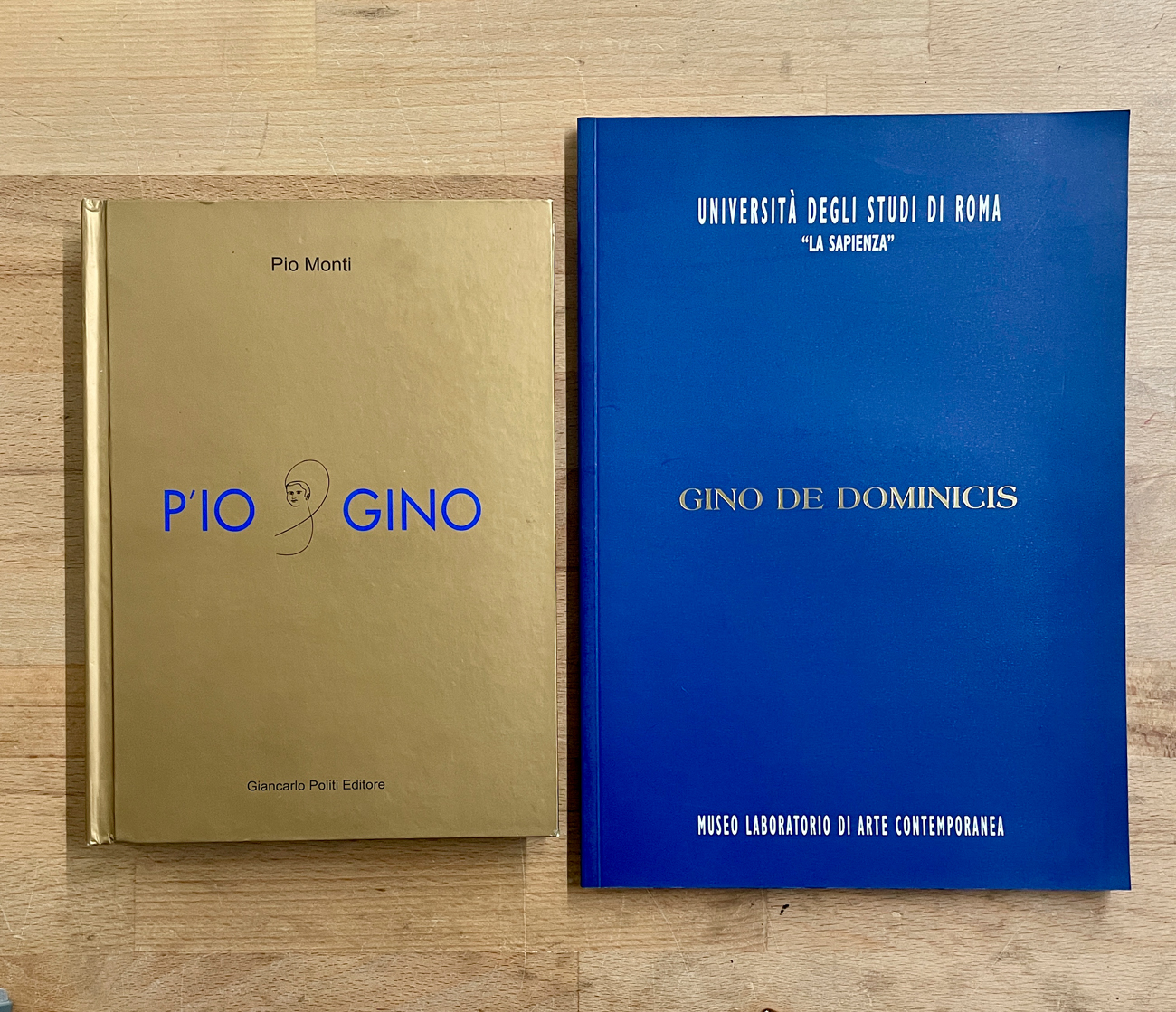 GINO DE DOMINICIS - Lotto unico di 2 cataloghi