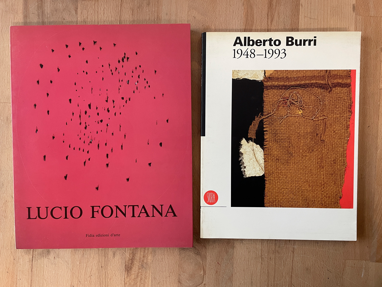 ALBERTO BURRI E LUCIO FONTANA - Lotto unico di 2 cataloghi