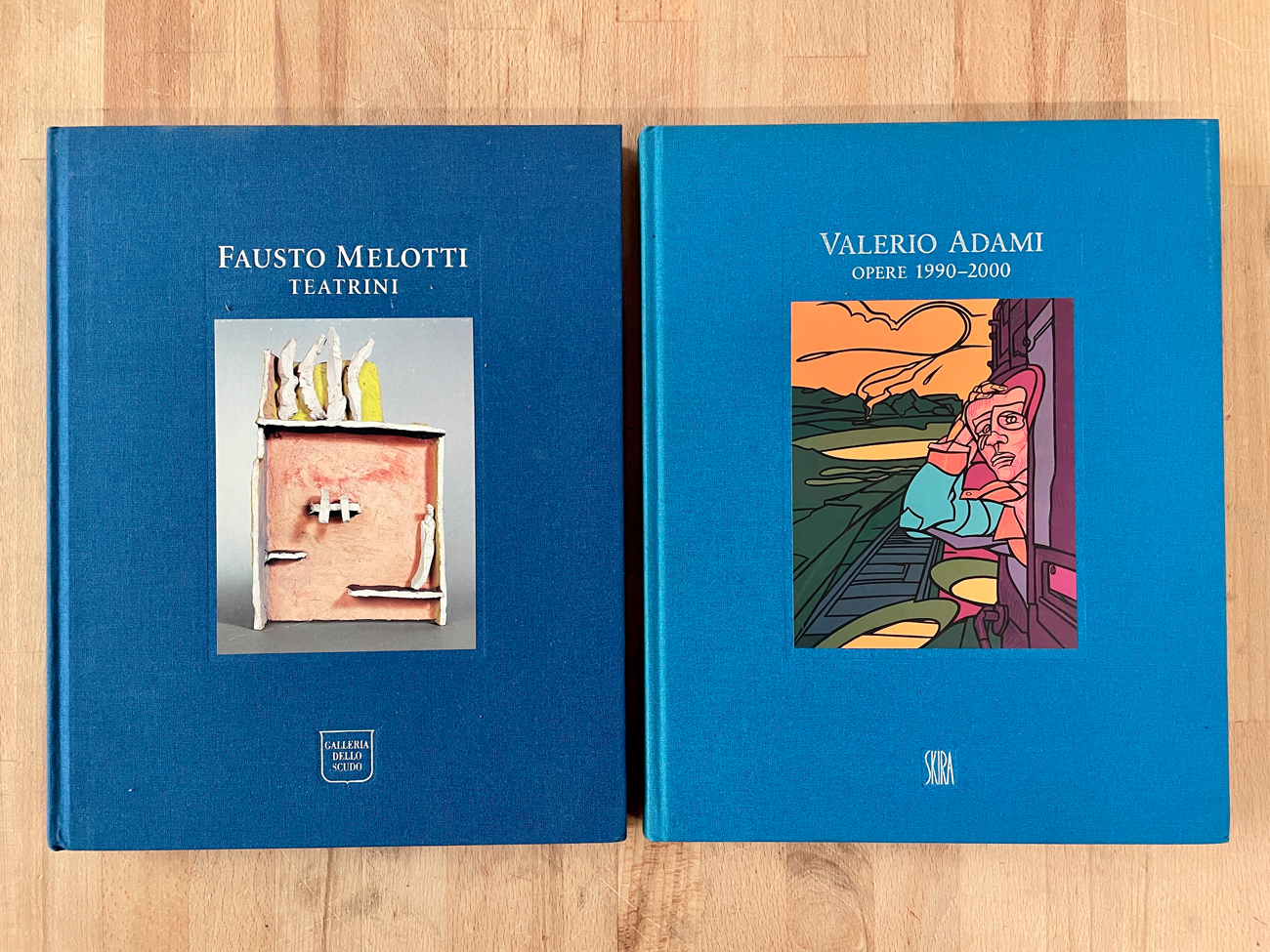 VALERIO ADAMI E FAUSTO MELOTTI - Lotto unico di 2 cataloghi