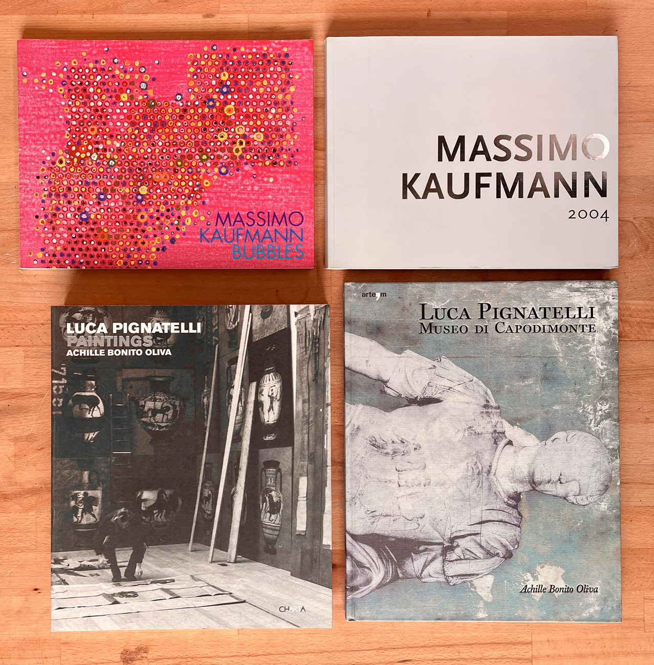 MASSIMO KAUFMANN E LUCA PIGNATELLI - Lotto unico di 4 cataloghi