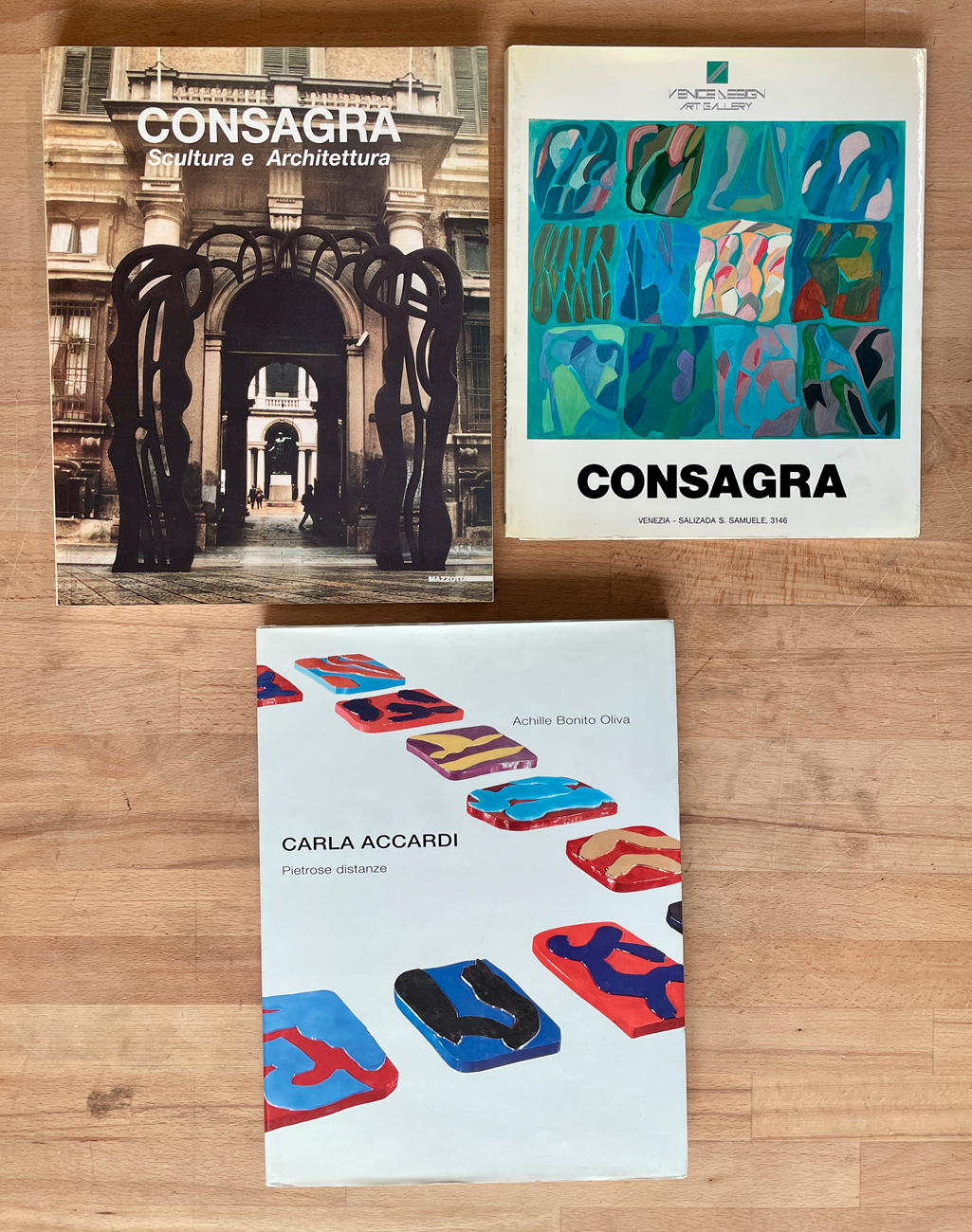 CARLA ACCARDI E PIETRO CONSAGRA - Lotto unico di 3 cataloghi