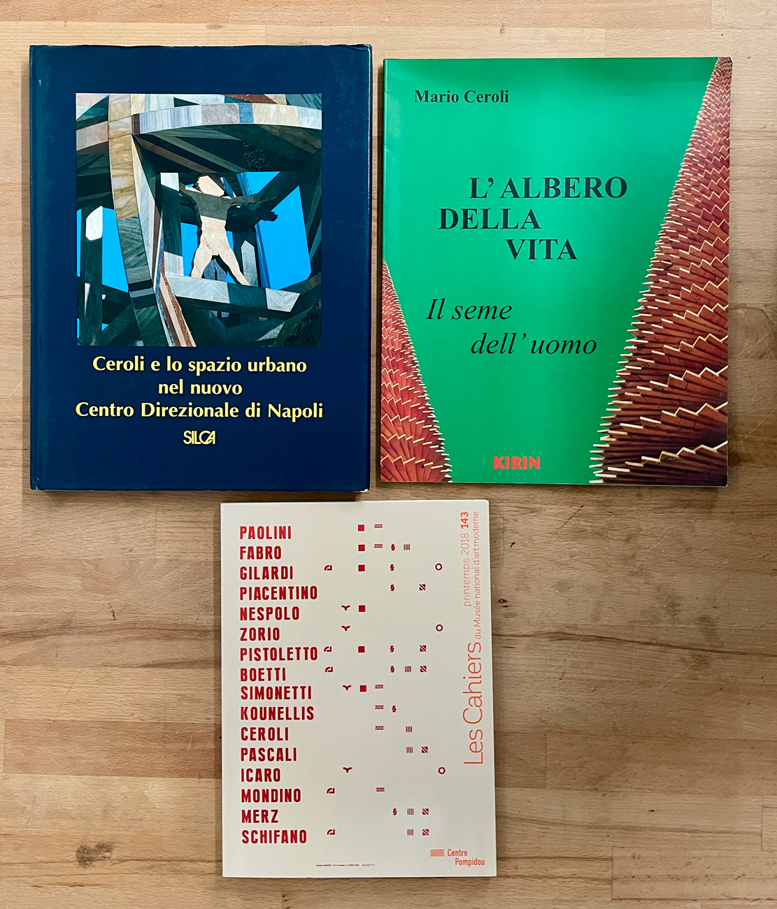 MARIO CEROLI - Lotto unico di 3 cataloghi