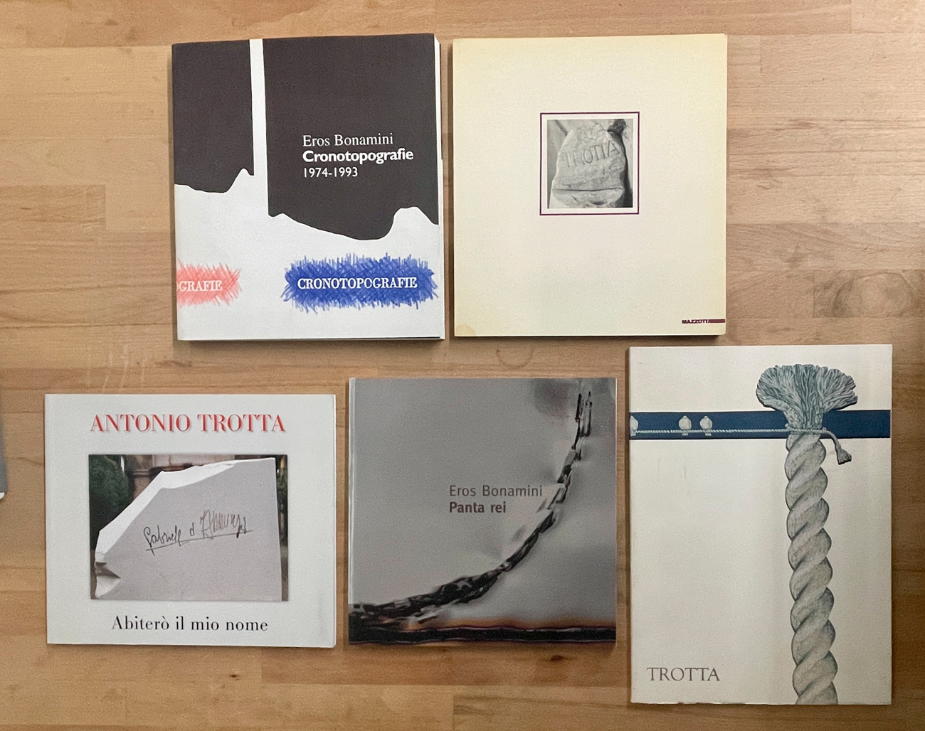 EROS BONAMINI E ANTONIO TROTTA - Lotto unico di 5 cataloghi