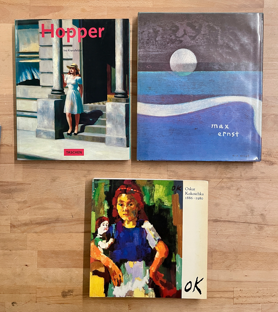 MAX ERNST, EDWARD HOPPER E OSKAR KOKOSCHKA - Lotto unico di 3 cataloghi