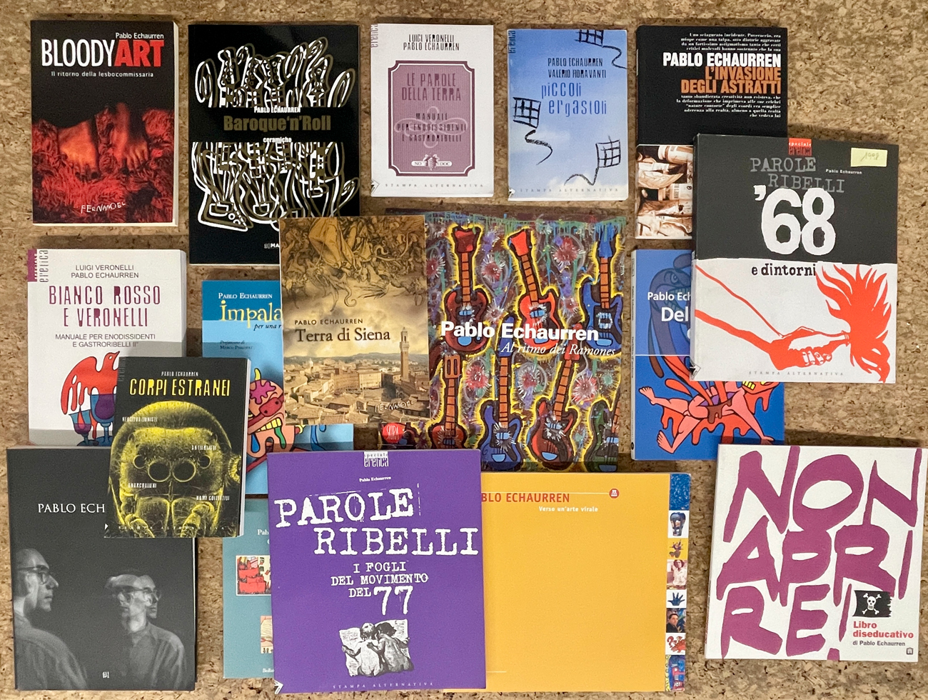 PABLO ECHAURREN - Lotto unico di 17 cataloghi