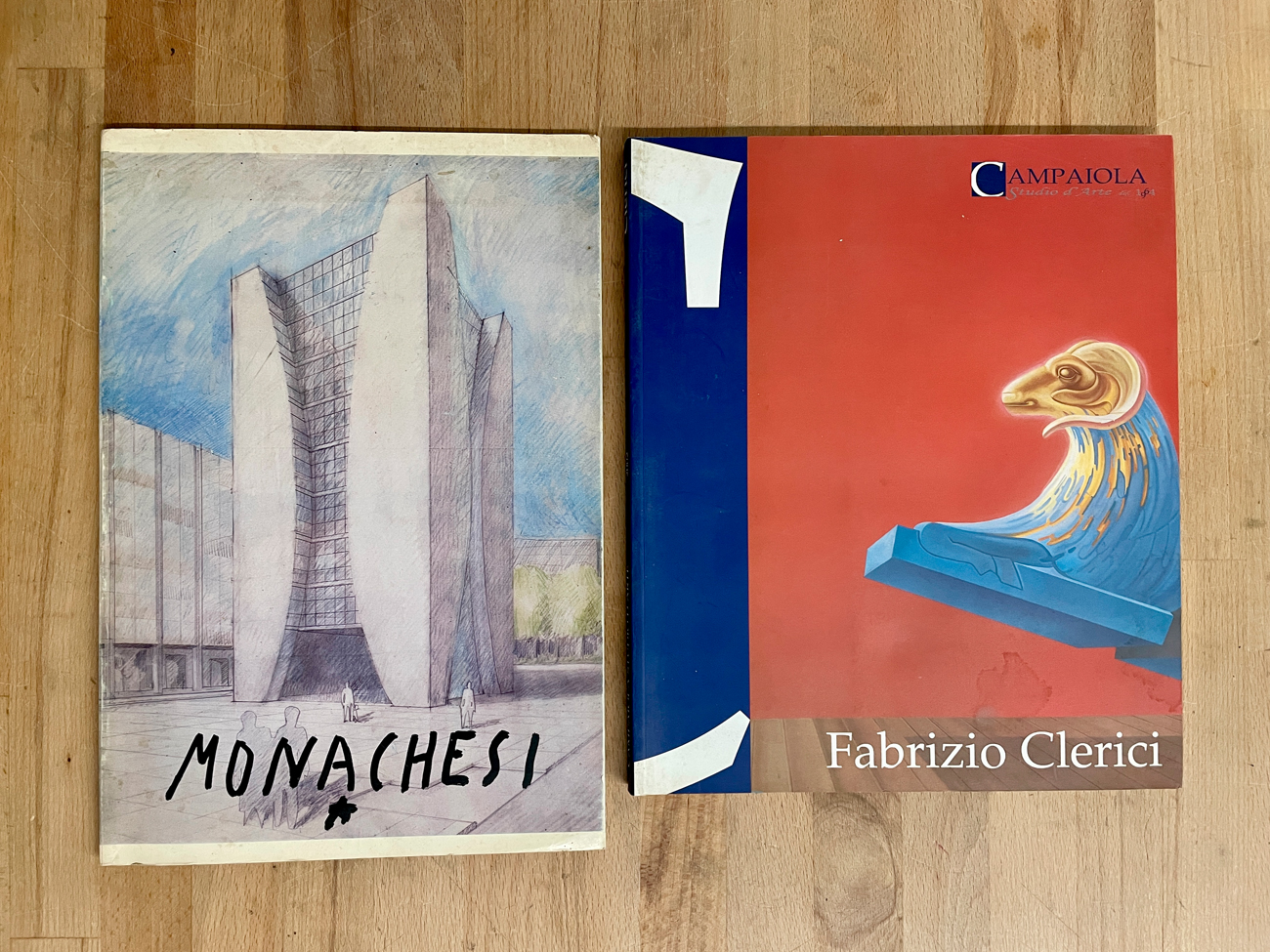 FABRIZIO CLERICI E SANTE MONACHESI - Lotto unico di 2 cataloghi