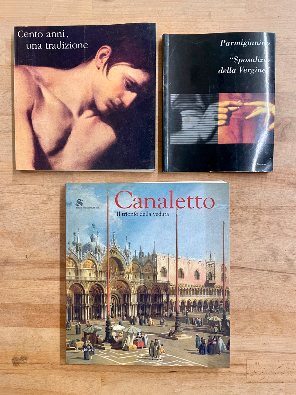 CANALETTO E PARMIGIANINO - Lotto unico di 3 cataloghi